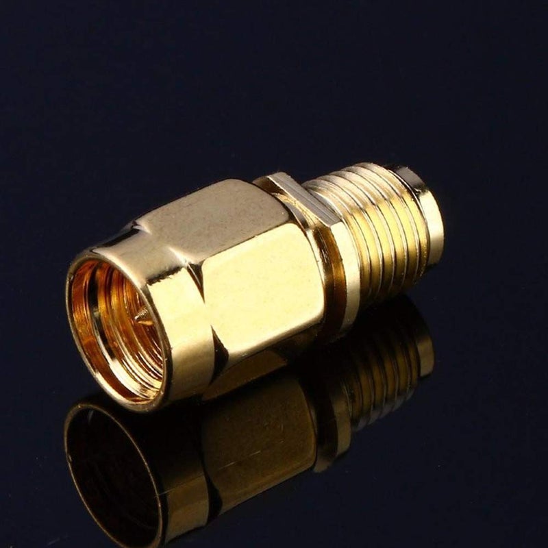 TengKo SMA Male Plug to RP-SMA Female RF Straight Connector Gold Plating Adapter for Wi-Fi Antenna Repeaters Radio Signal Extension Cable (4 Pack - Image 3